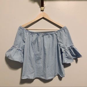 Striped Off-the-Shoulder Top
